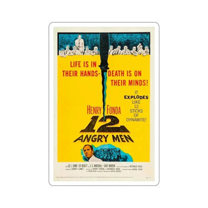 12 Angry Men 1957 Movie Poster STICKER Vinyl Die-Cut Decal 4 Inch - The Sticker Space