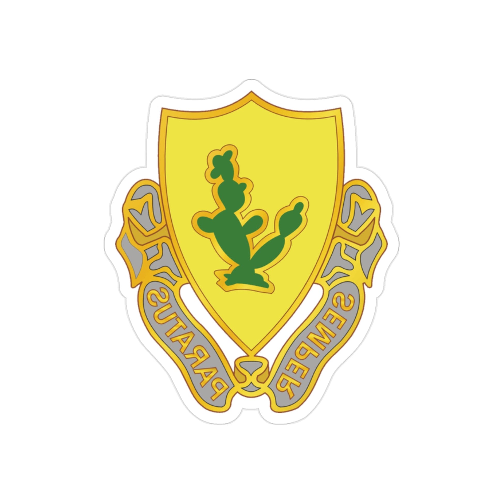 12 Cavalry Regiment (U.S. Army) REVERSE PRINT Transparent STICKER-2" × 2"-The Sticker Space