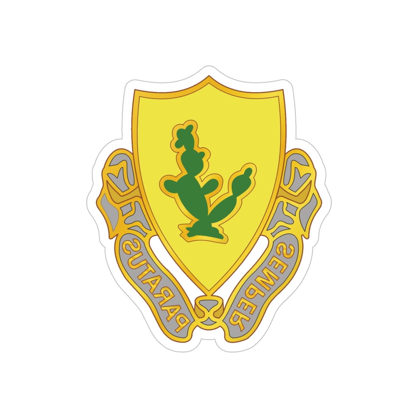 12 Cavalry Regiment (U.S. Army) REVERSE PRINT Transparent STICKER-6" × 6"-The Sticker Space