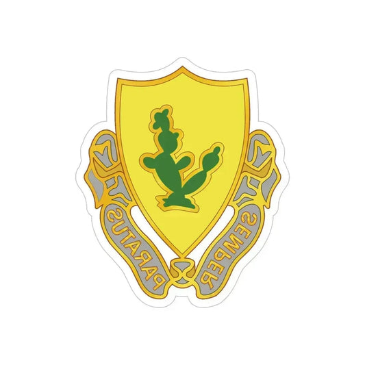 12 Cavalry Regiment (U.S. Army) REVERSE PRINT Transparent Die-Cut STICKER 6 Inch Die-Cut Transparent - The Sticker Space