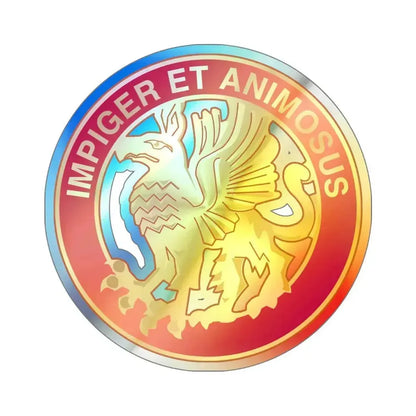 12 Coast Artillery Regiment (U.S. Army) Holographic STICKER Die-Cut Vinyl Decal 6 Inch Holographic - The Sticker Space