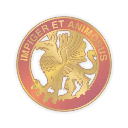 12 Coast Artillery Regiment (U.S. Army) STICKER Vinyl Kiss-Cut Decal 2 Inch Transparent - The Sticker Space