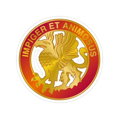 12 Coast Artillery Regiment (U.S. Army) Transparent STICKER Die-Cut Vinyl Decal 3 Inch - The Sticker Space