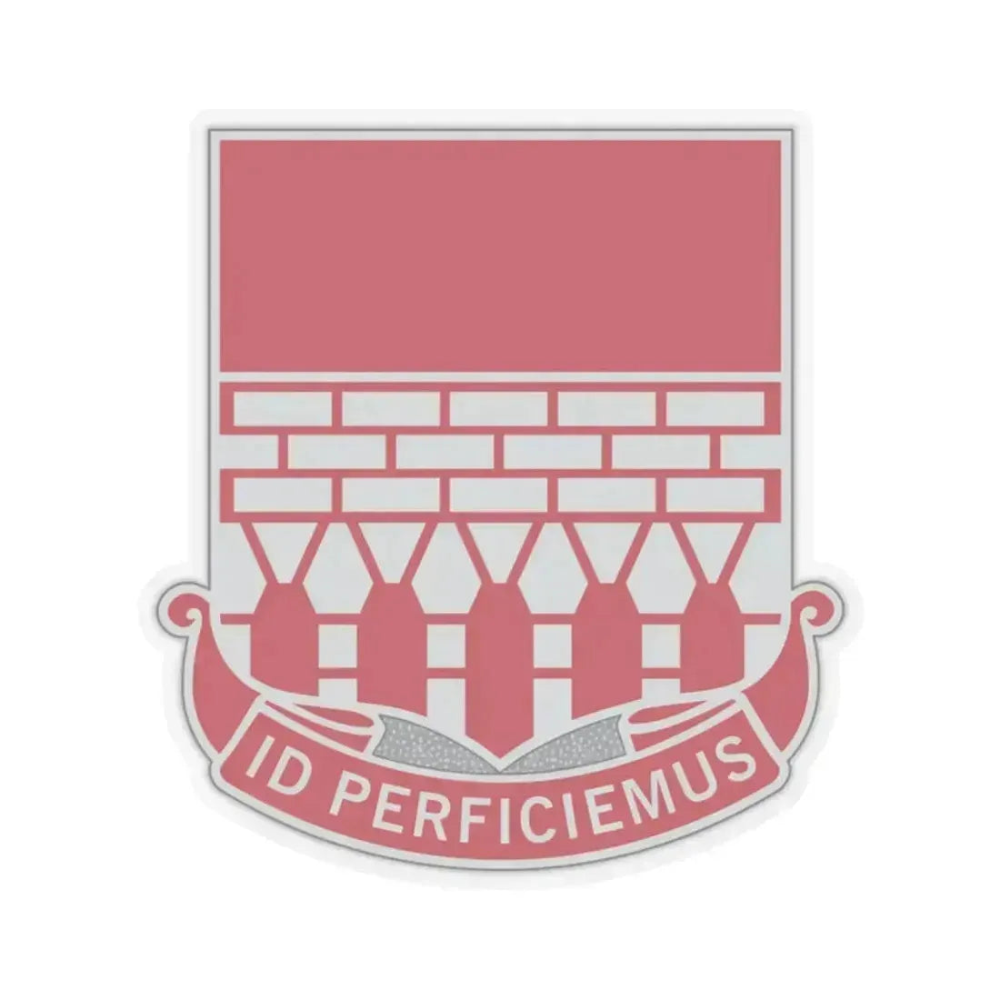 12 Engineer Battalion (U.S. Army) STICKER Vinyl Kiss-Cut Decal 2 Inch Transparent - The Sticker Space