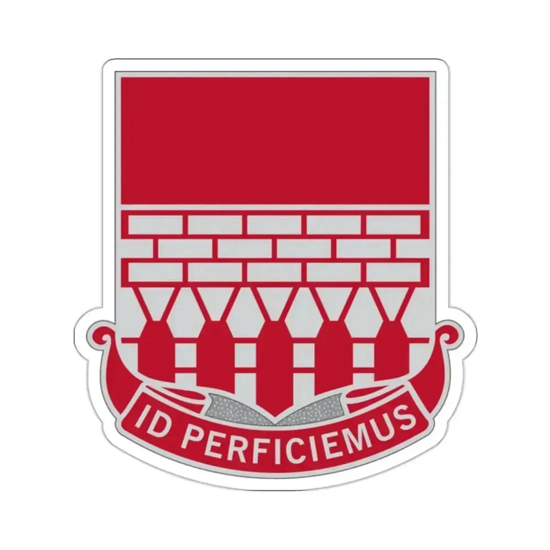 12 Engineer Battalion (U.S. Army) STICKER Vinyl Kiss-Cut Decal 2 Inch White - The Sticker Space