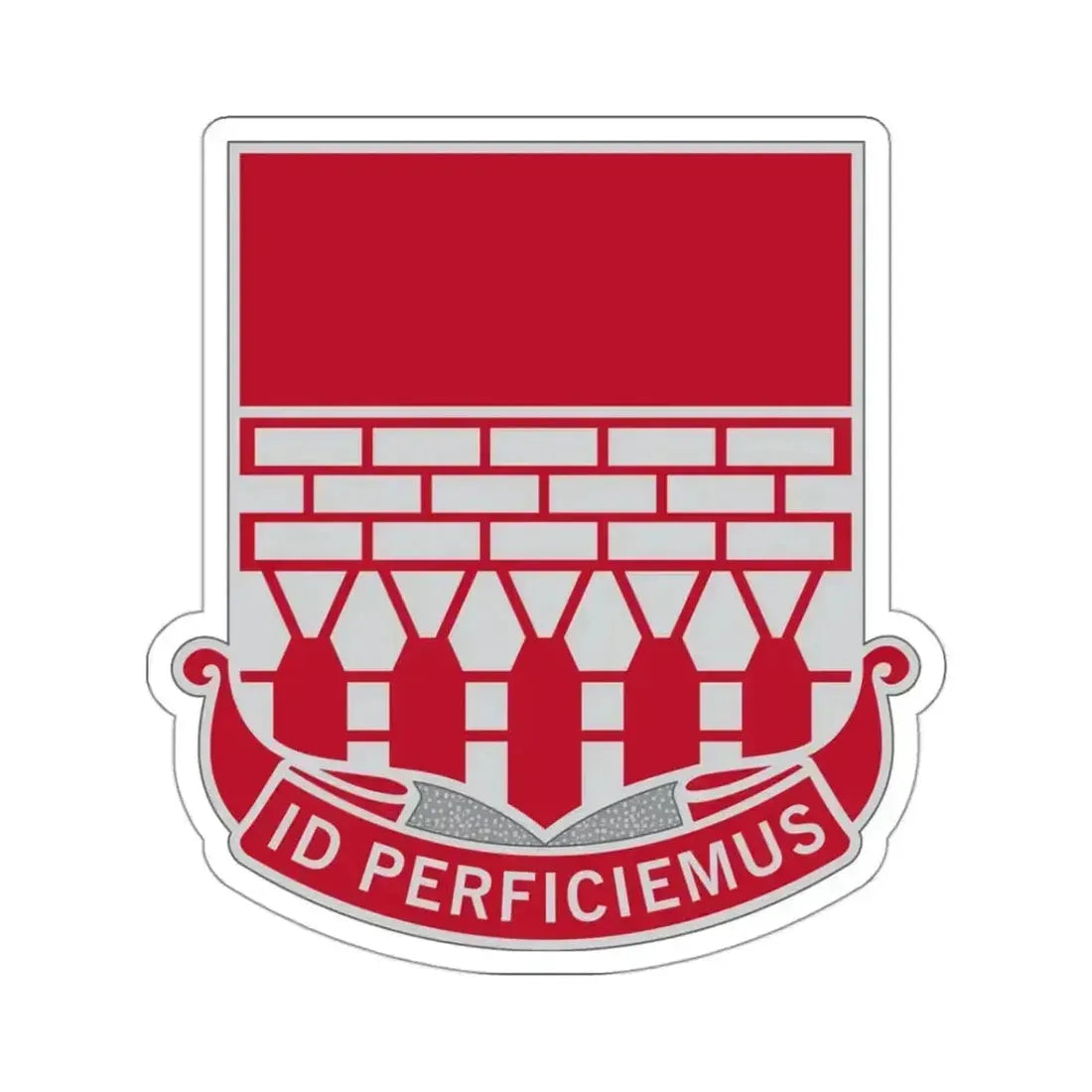 12 Engineer Battalion (U.S. Army) STICKER Vinyl Kiss-Cut Decal 3 Inch White - The Sticker Space