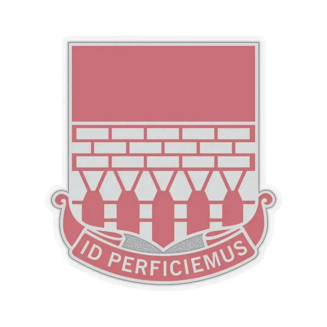 12 Engineer Battalion (U.S. Army) STICKER Vinyl Kiss-Cut Decal 4 Inch Transparent - The Sticker Space