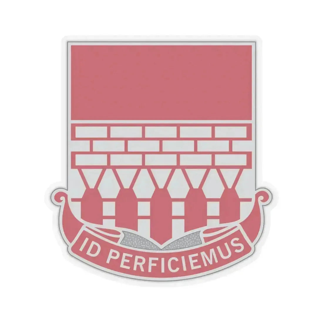 12 Engineer Battalion (U.S. Army) STICKER Vinyl Kiss-Cut Decal 6 Inch Transparent - The Sticker Space