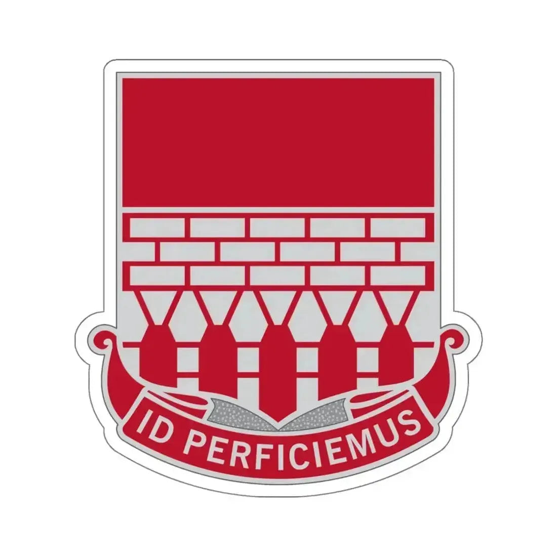 12 Engineer Battalion (U.S. Army) STICKER Vinyl Kiss-Cut Decal 6 Inch White - The Sticker Space