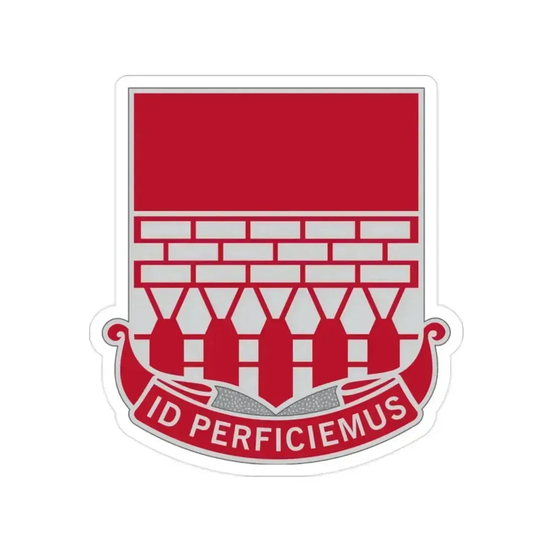 12 Engineer Battalion (U.S. Army) Transparent STICKER Die-Cut Vinyl Decal 2 Inch - The Sticker Space