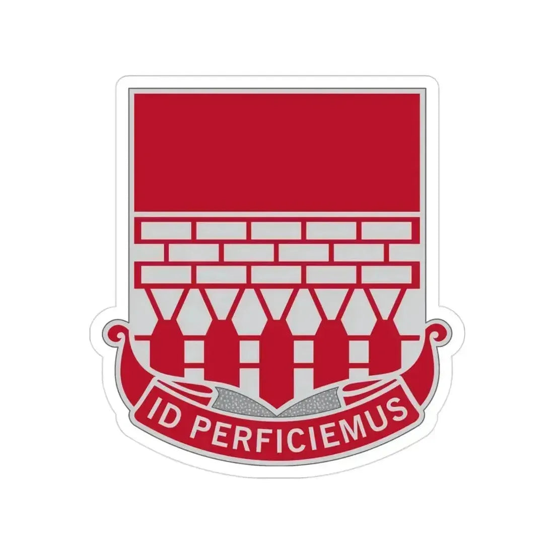 12 Engineer Battalion (U.S. Army) Transparent STICKER Die-Cut Vinyl Decal 3 Inch - The Sticker Space