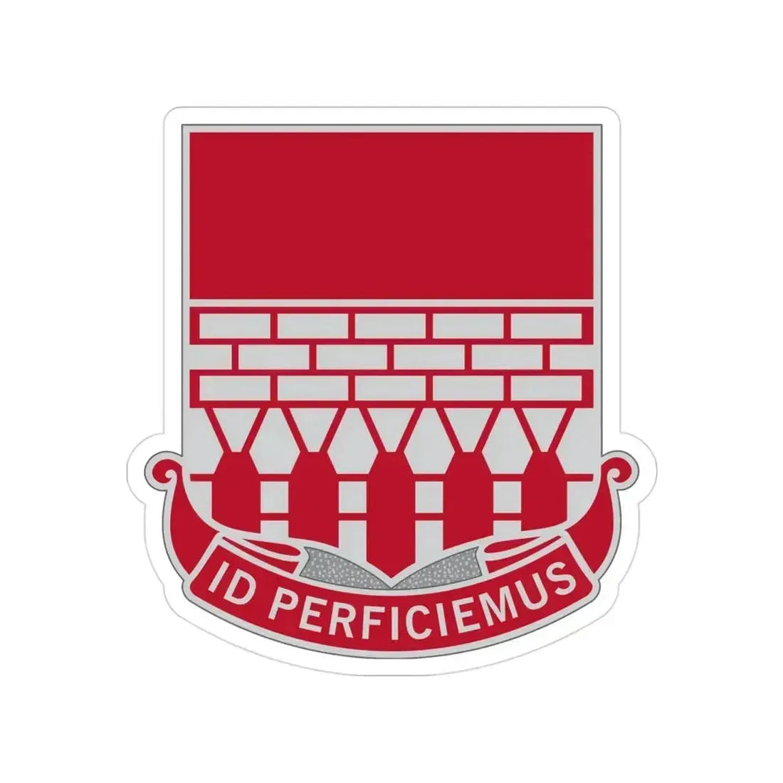 12 Engineer Battalion (U.S. Army) Transparent STICKER Die-Cut Vinyl Decal 3 Inch - The Sticker Space