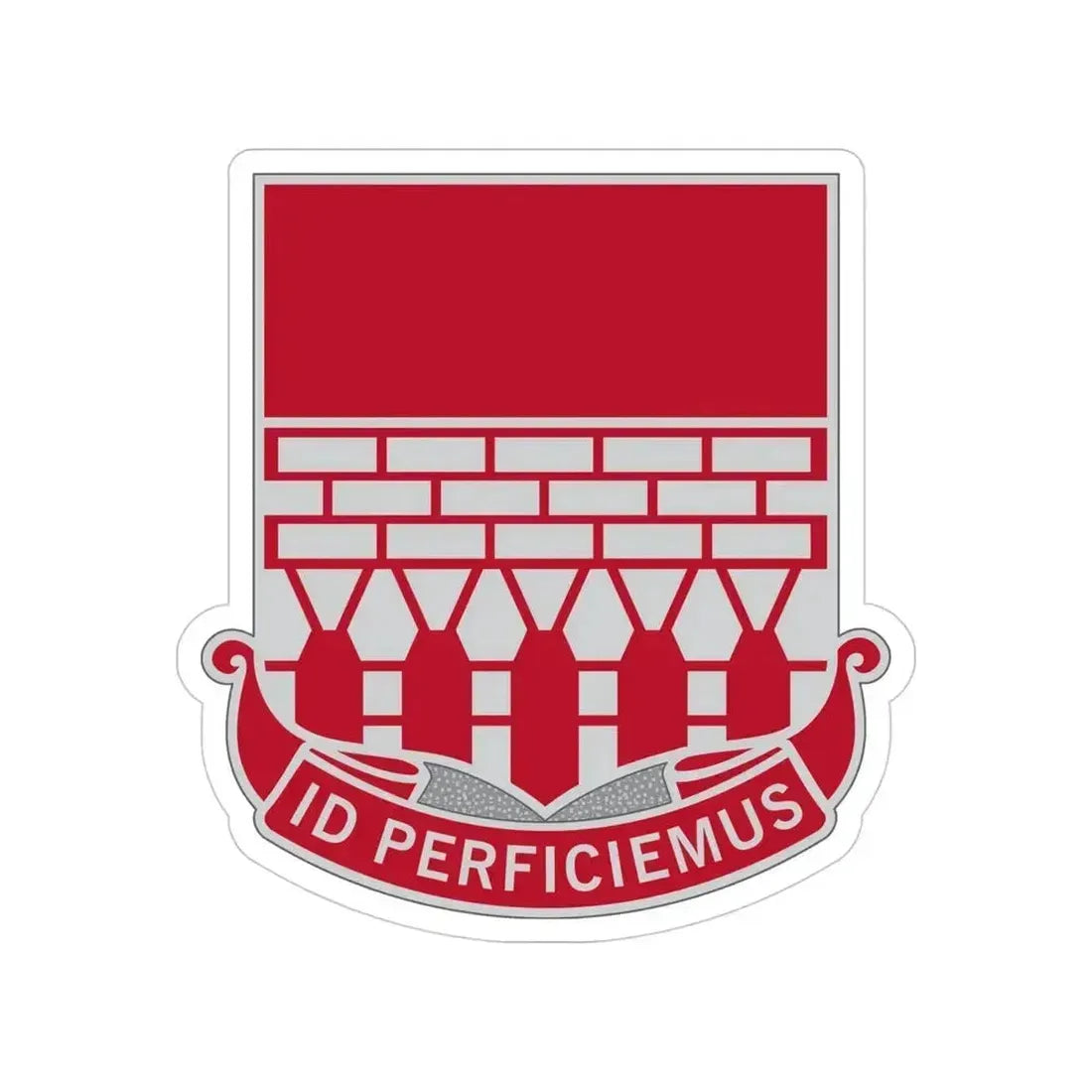 12 Engineer Battalion (U.S. Army) Transparent STICKER Die-Cut Vinyl Decal 4 Inch - The Sticker Space