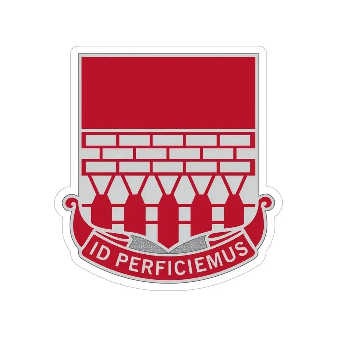 12 Engineer Battalion (U.S. Army) Transparent STICKER Die-Cut Vinyl Decal 5 Inch - The Sticker Space