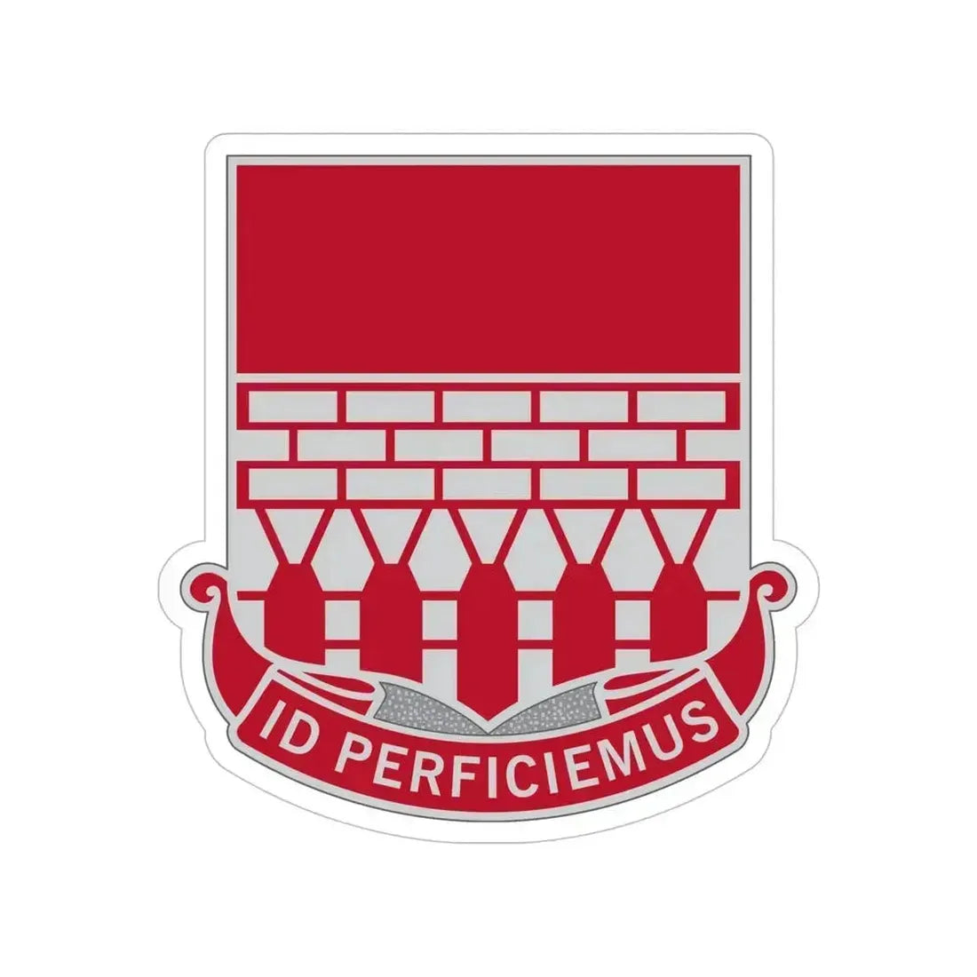 12 Engineer Battalion (U.S. Army) Transparent STICKER Die-Cut Vinyl Decal 6 Inch - The Sticker Space