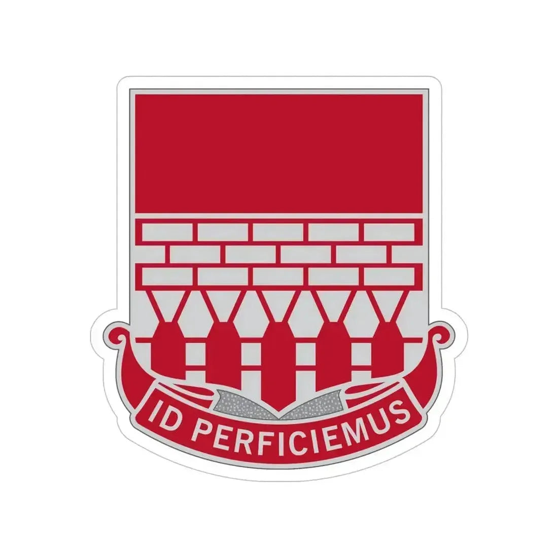 12 Engineer Battalion (U.S. Army) Transparent STICKER Die-Cut Vinyl Decal - The Sticker Space