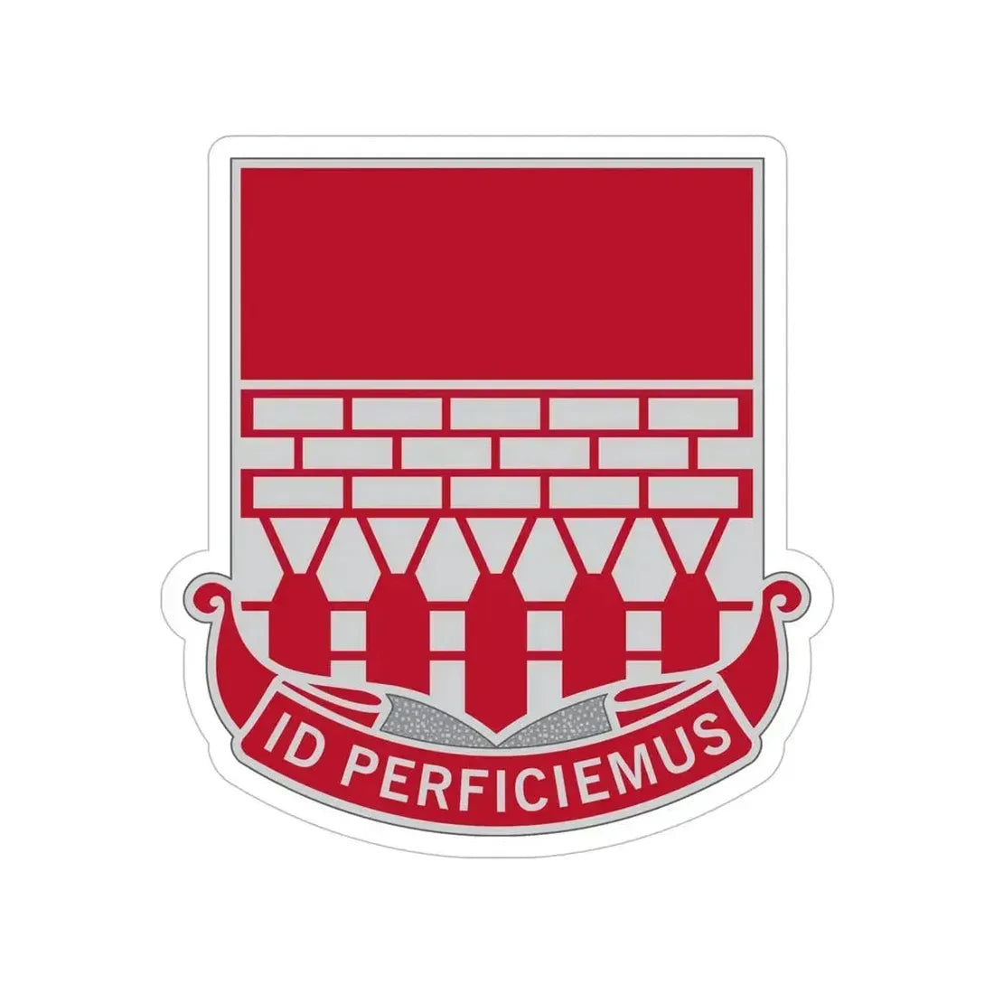 12 Engineer Battalion (U.S. Army) Transparent STICKER Die-Cut Vinyl Decal - The Sticker Space