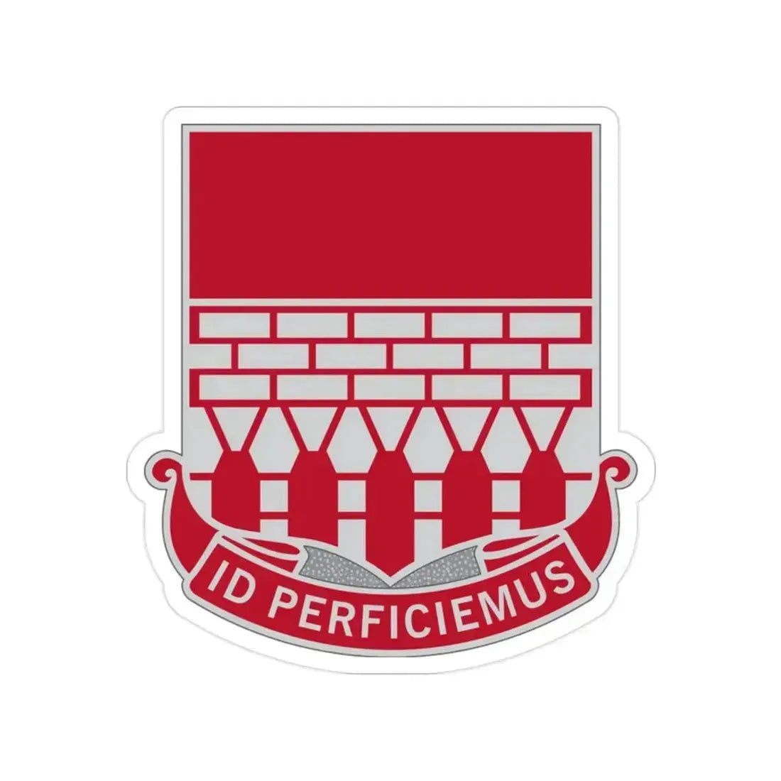 12 Engineer Battalion (U.S. Army) Transparent STICKER Die-Cut Vinyl Decal - The Sticker Space