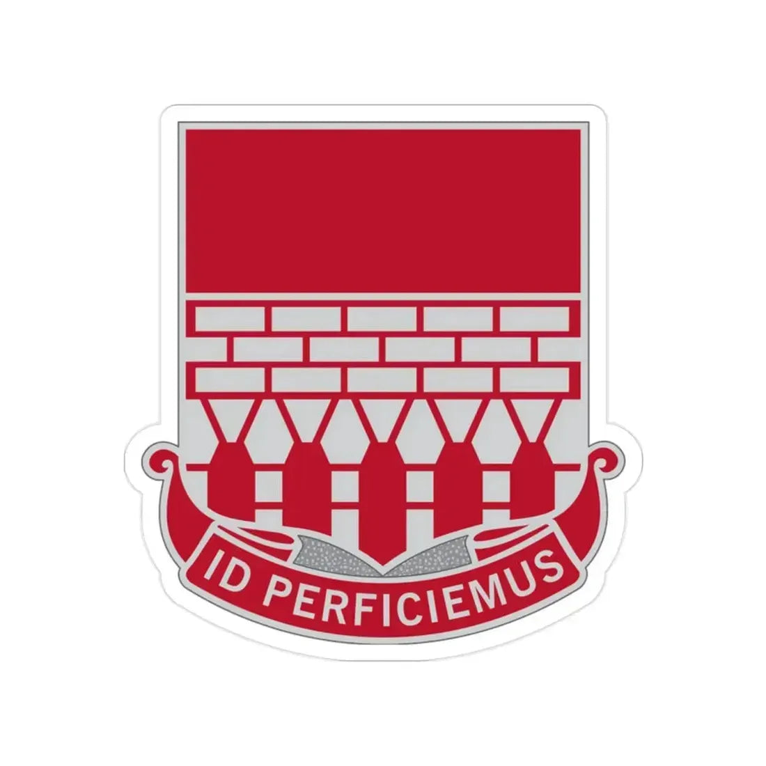 12 Engineer Battalion (U.S. Army) Transparent STICKER Die-Cut Vinyl Decal - The Sticker Space