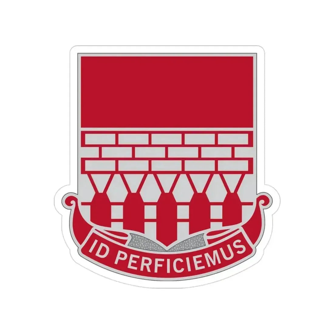 12 Engineer Battalion (U.S. Army) Transparent STICKER Die-Cut Vinyl Decal - The Sticker Space