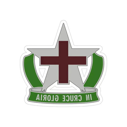 12 Field Hospital (U.S. Army) REVERSE PRINT Transparent Die-Cut STICKER - The Sticker Space