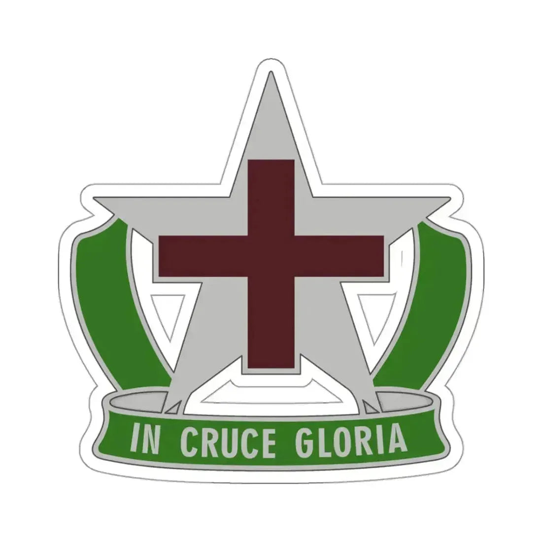 12 Field Hospital (U.S. Army) STICKER Vinyl Kiss-Cut Decal 3 Inch White - The Sticker Space