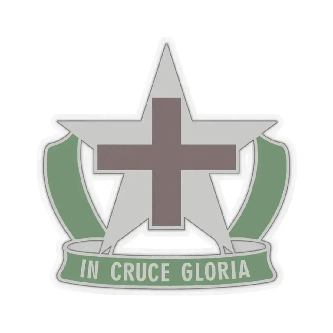 12 Field Hospital (U.S. Army) STICKER Vinyl Kiss-Cut Decal 4 Inch Transparent - The Sticker Space