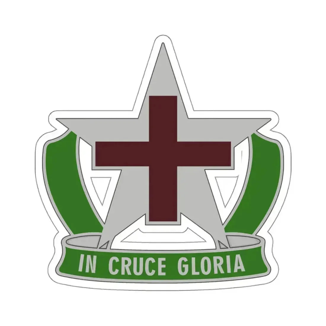 12 Field Hospital (U.S. Army) STICKER Vinyl Kiss-Cut Decal 4 Inch White - The Sticker Space