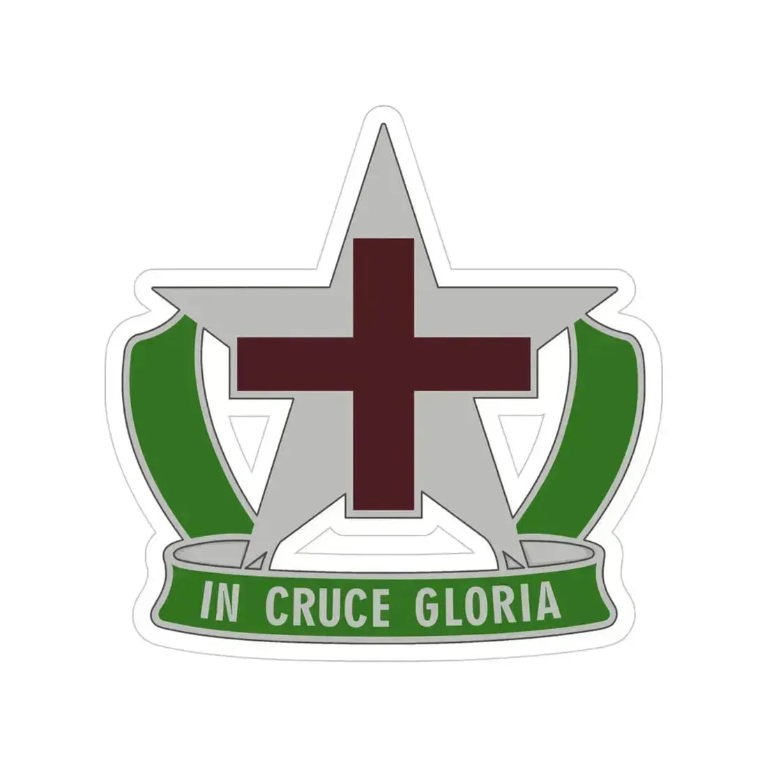 12 Field Hospital (U.S. Army) Transparent STICKER Die-Cut Vinyl Decal 4 Inch - The Sticker Space