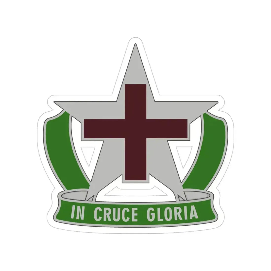 12 Field Hospital (U.S. Army) Transparent STICKER Die-Cut Vinyl Decal 4 Inch - The Sticker Space