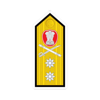 12 Indian Navy RADM (India) (Military Rank) STICKER Vinyl Kiss-Cut Decal 2 Inch White - The Sticker Space