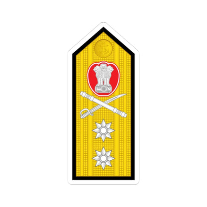 12 Indian Navy RADM (India) (Military Rank) STICKER Vinyl Kiss-Cut Decal 3 Inch White - The Sticker Space