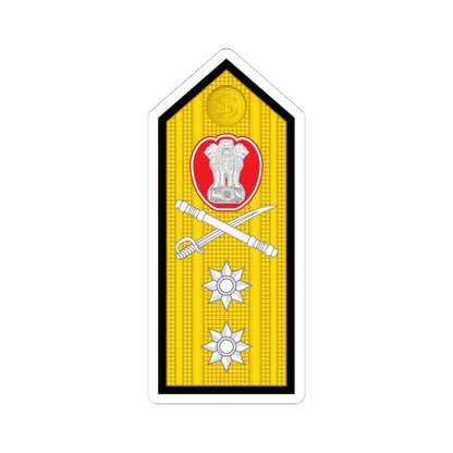 12 Indian Navy RADM (India) (Military Rank) STICKER Vinyl Kiss-Cut Decal 4 Inch White - The Sticker Space