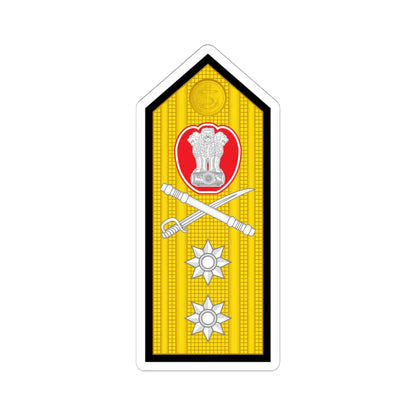 12 Indian Navy RADM (India) (Military Rank) STICKER Vinyl Kiss-Cut Decal 6 Inch White - The Sticker Space