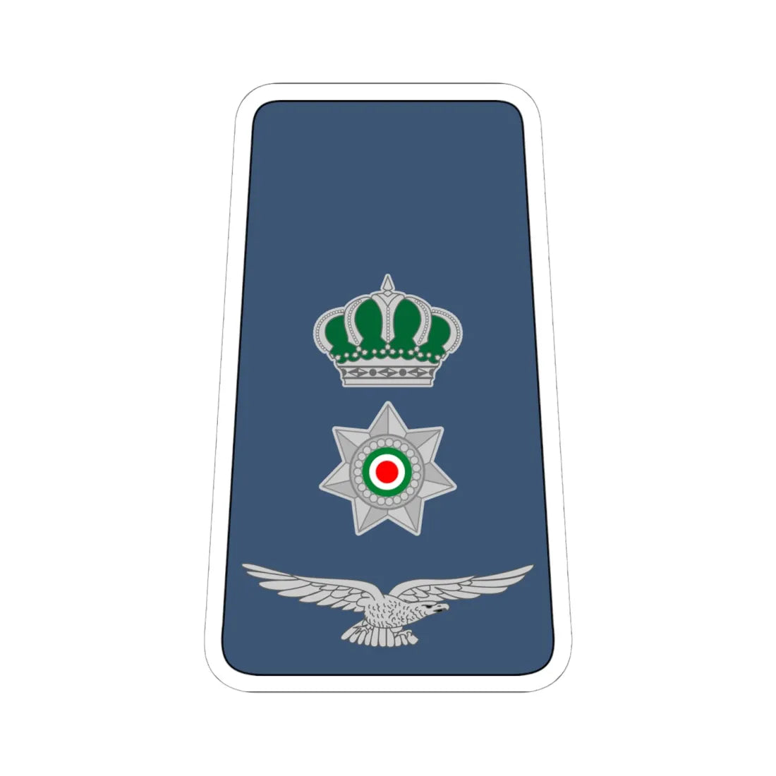 12. JAF LTC (Jordan) (Military Rank) STICKER Vinyl Kiss-Cut Decal 6 Inch White - The Sticker Space