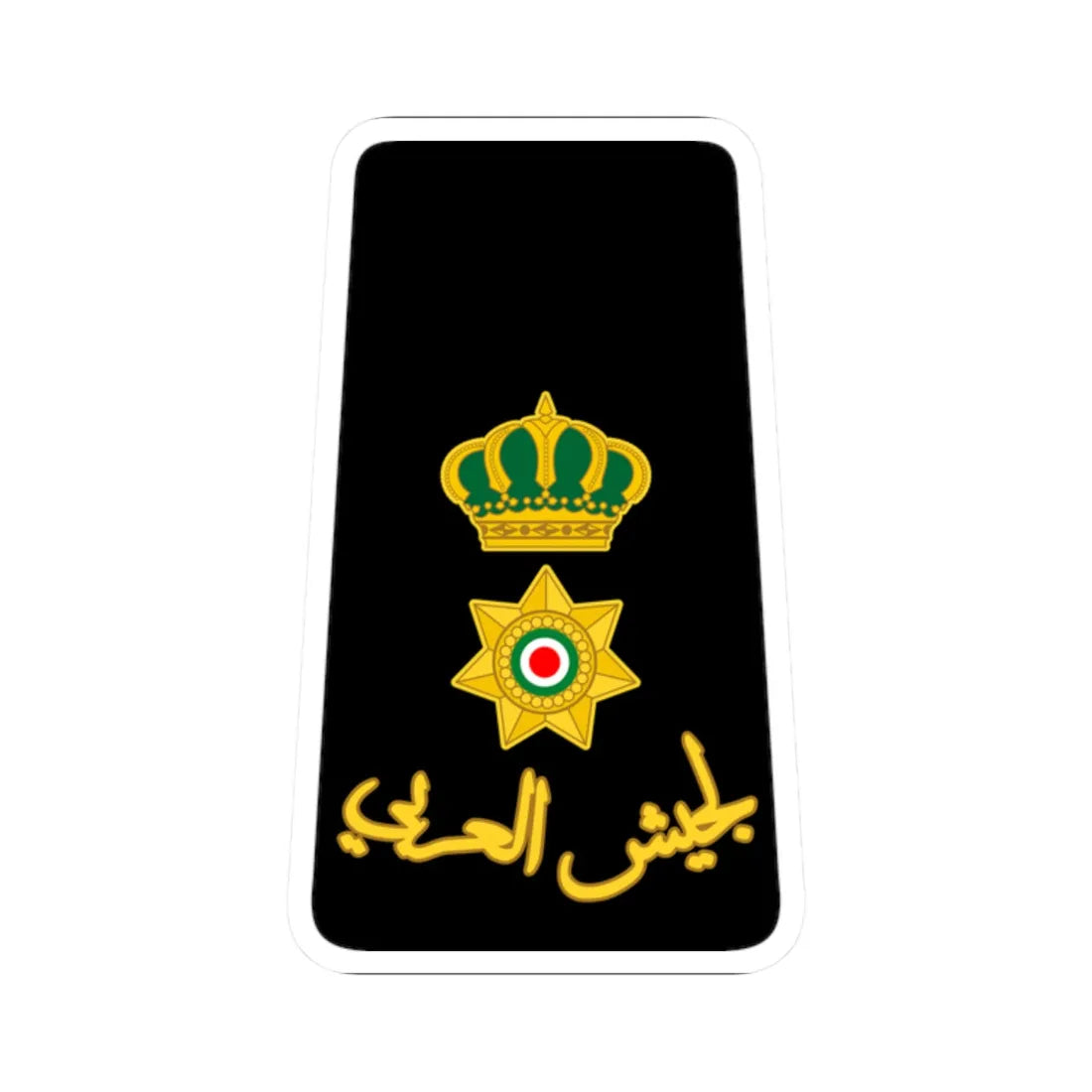 12. JLF LTC (Jordan) (Military Rank) STICKER Vinyl Kiss-Cut Decal 2 Inch White - The Sticker Space