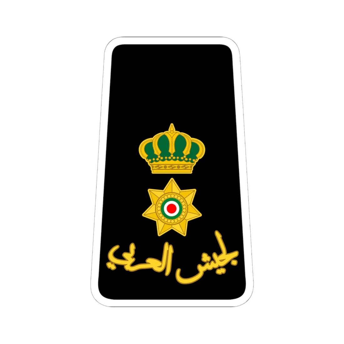 12. JLF LTC (Jordan) (Military Rank) STICKER Vinyl Kiss-Cut Decal 6 Inch White - The Sticker Space