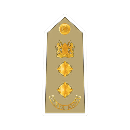 12. Kenyan Army COL (Kenya) (Military Rank) STICKER Vinyl Kiss-Cut Decal 2 Inch White - The Sticker Space