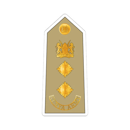 12. Kenyan Army COL (Kenya) (Military Rank) STICKER Vinyl Kiss-Cut Decal 6 Inch White - The Sticker Space