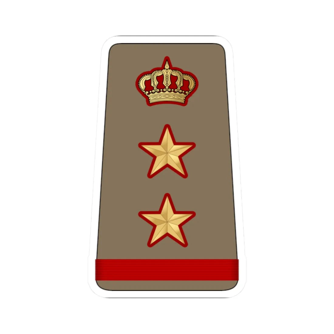 12. KLF COL (Kuwait) (Military Rank) STICKER Vinyl Kiss-Cut Decal 2 Inch White - The Sticker Space
