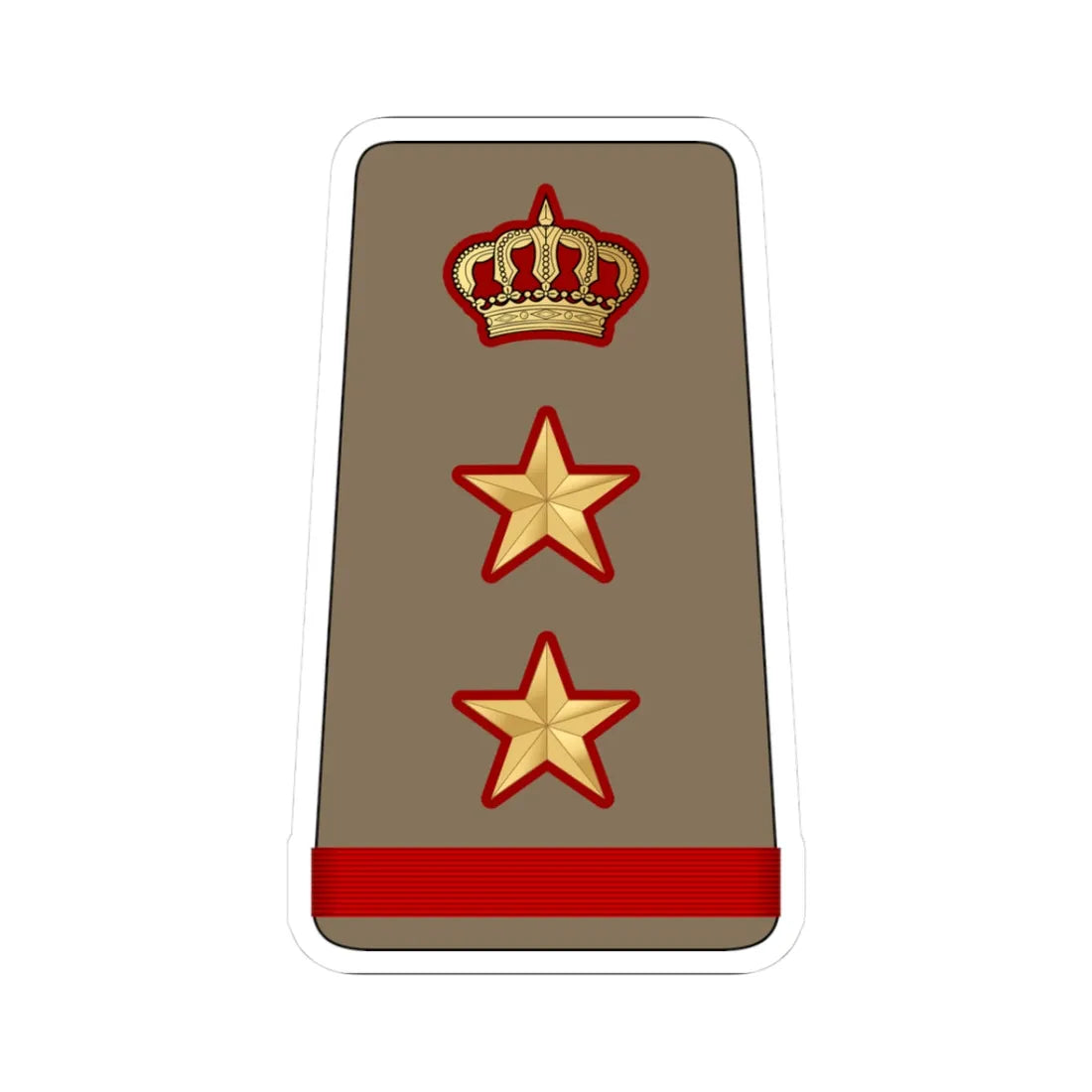 12. KLF COL (Kuwait) (Military Rank) STICKER Vinyl Kiss-Cut Decal 3 Inch White - The Sticker Space