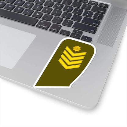 12 Lithuania Army SGM (Lithuania) (Military Rank) STICKER Vinyl Kiss-Cut Decal - The Sticker Space
