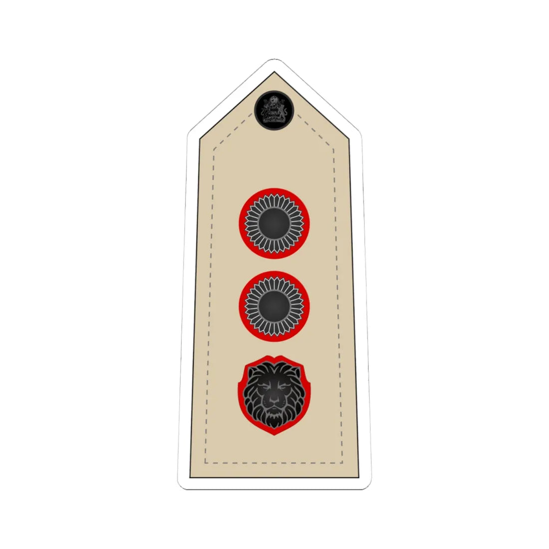 12. Malawi Army   COL (Malawi) (Military Rank) STICKER Vinyl Kiss-Cut Decal 4 Inch White - The Sticker Space