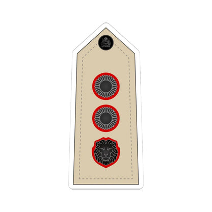12. Malawi Army   COL (Malawi) (Military Rank) STICKER Vinyl Kiss-Cut Decal 4 Inch White - The Sticker Space