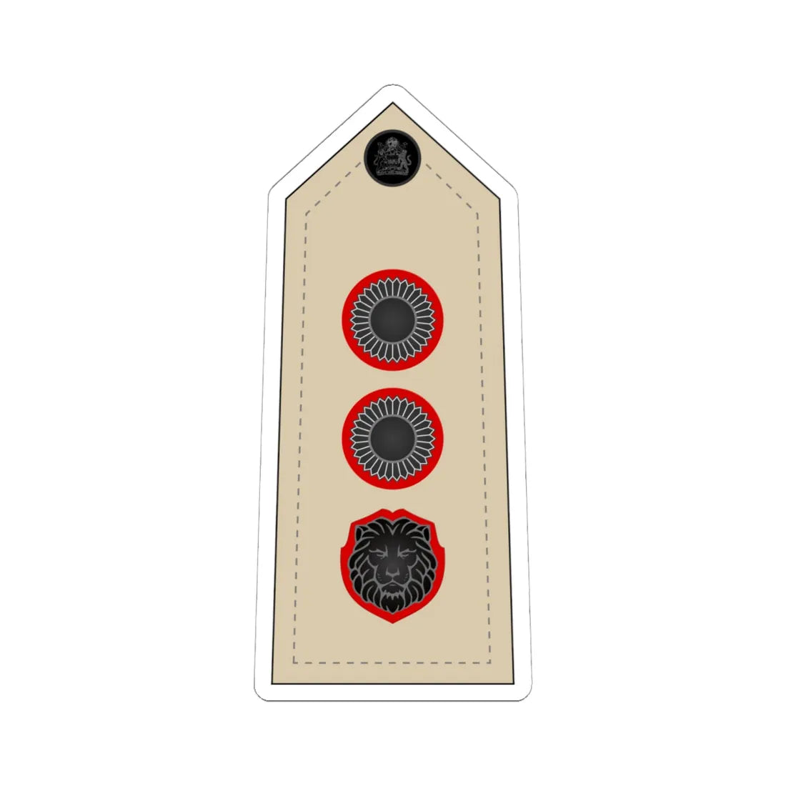 12. Malawi Army   COL (Malawi) (Military Rank) STICKER Vinyl Kiss-Cut Decal 6 Inch White - The Sticker Space