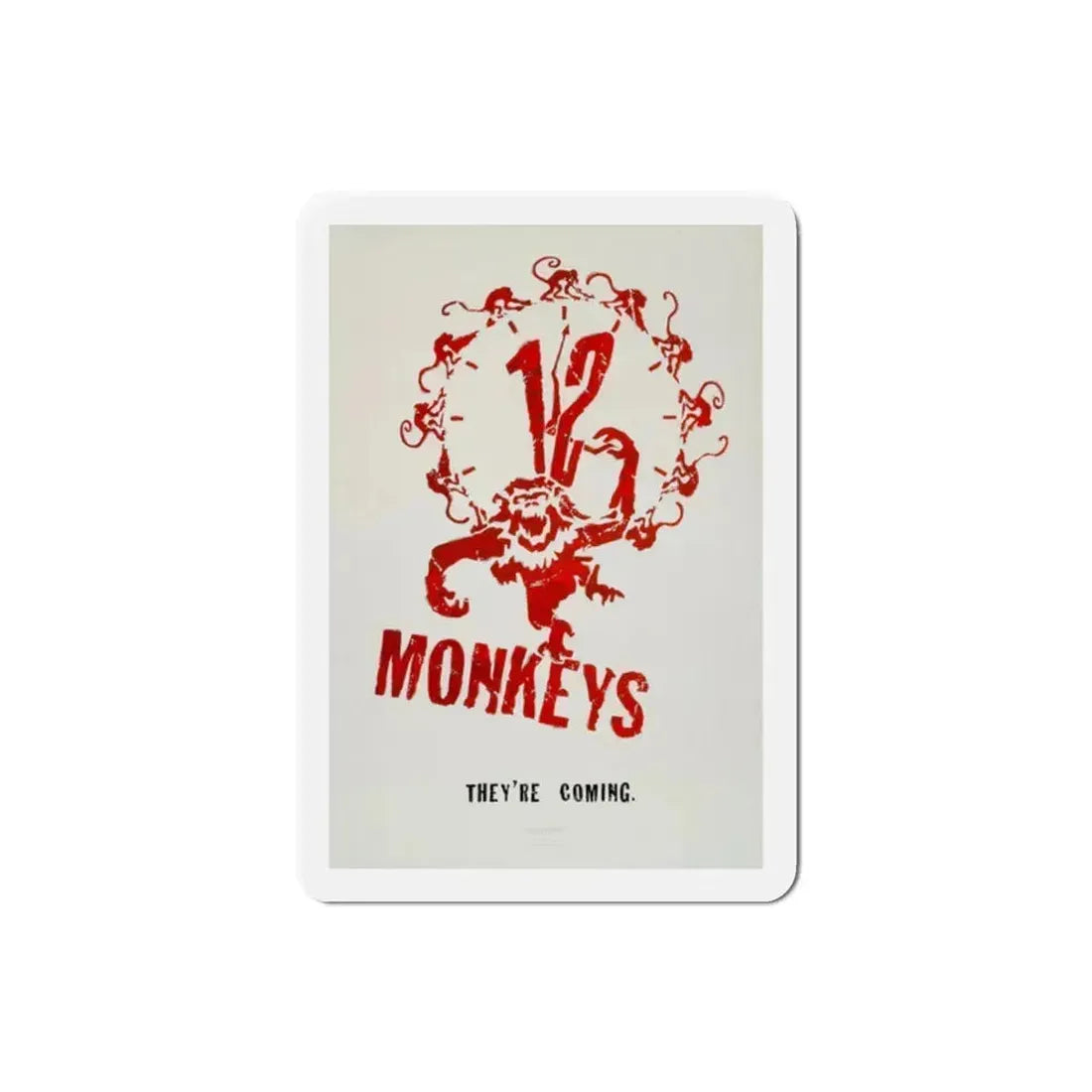 12 Monkeys 1995 Movie Poster Refrigerator Magnet 2 Inch - The Sticker Space