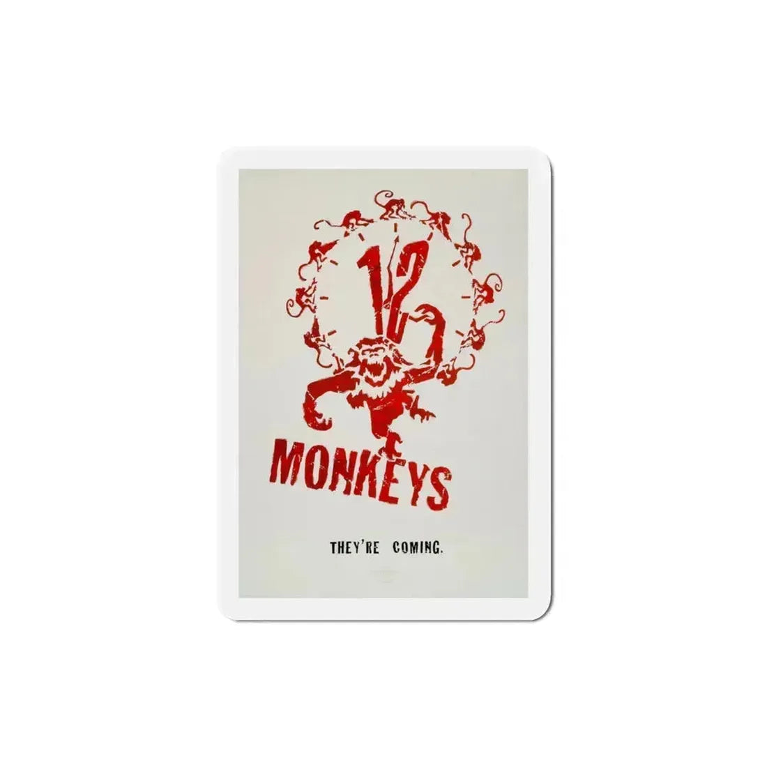 12 Monkeys 1995 Movie Poster Refrigerator Magnet 3 Inch - The Sticker Space