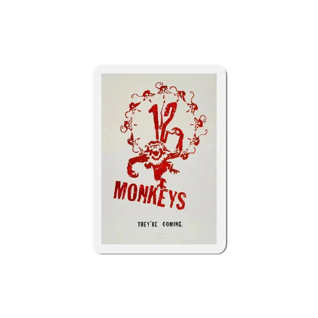 12 Monkeys 1995 Movie Poster Refrigerator Magnet - The Sticker Space