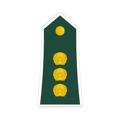 12 Moroccan Army CPT (Morocco) (Military Rank) STICKER Vinyl Kiss-Cut Decal 6 Inch White - The Sticker Space