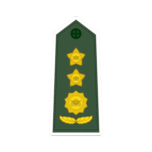 12. Myanmar Army COL (Myanmar) (Military Rank) STICKER Vinyl Kiss-Cut Decal 2 Inch White - The Sticker Space
